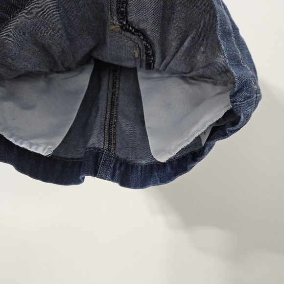 Carter's Girls 3 Month Dress Overalls Dark Blue Denim - Picture 4 of 5